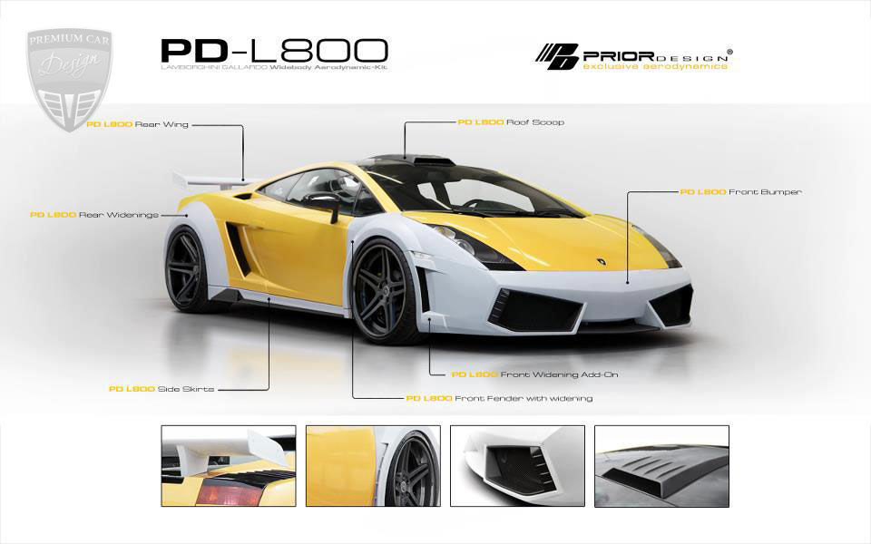 LAMBORGHINI Gallardo Gallardo 2003-2008 Prior Design Tuning  LAMBORGHINI Gallardo Gallardo 2003-2008 Prior Design Tuning